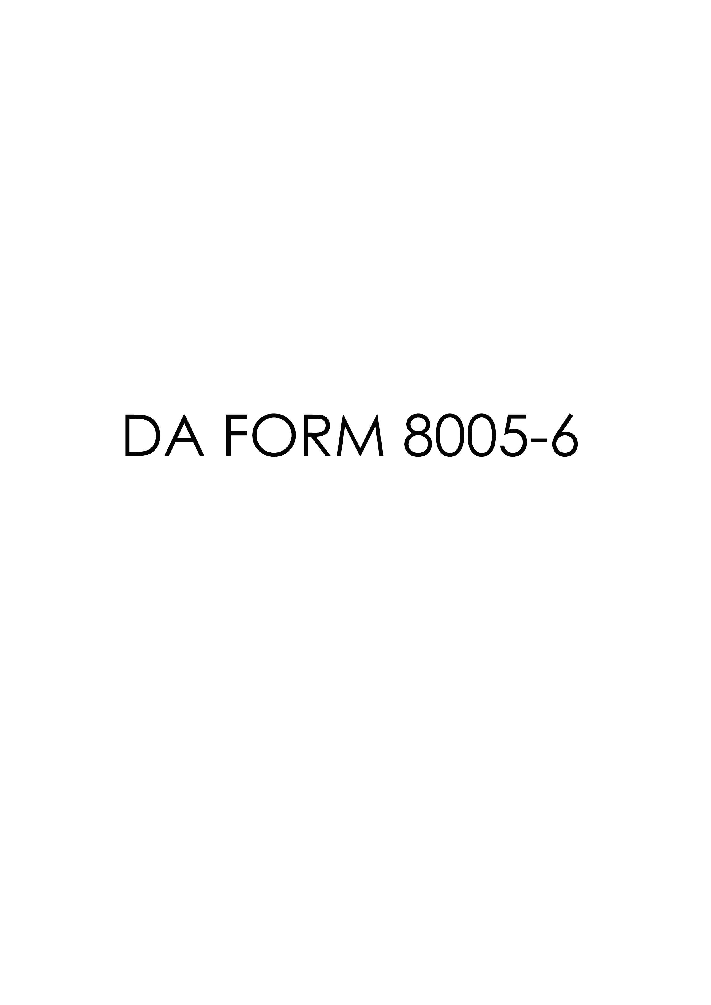 Download da Form 8005-6