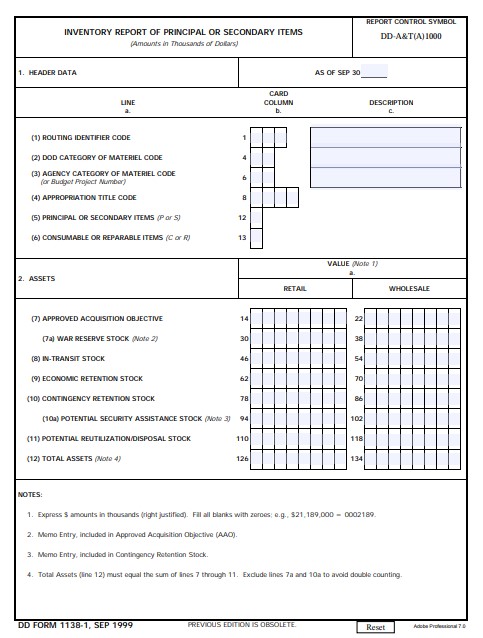 Download dd Form 1138-1