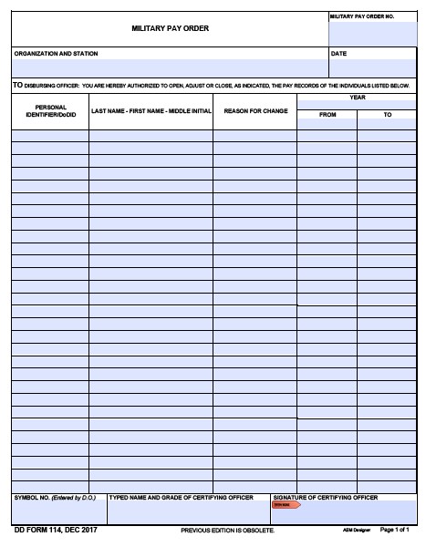 Download dd Form 114