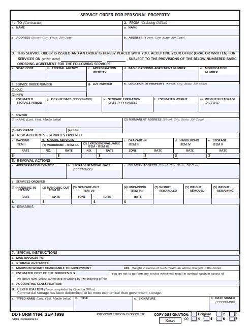 Download dd Form 1164