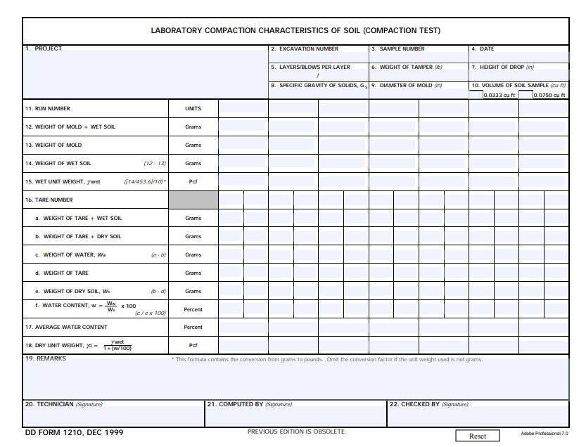 Download dd Form 1210