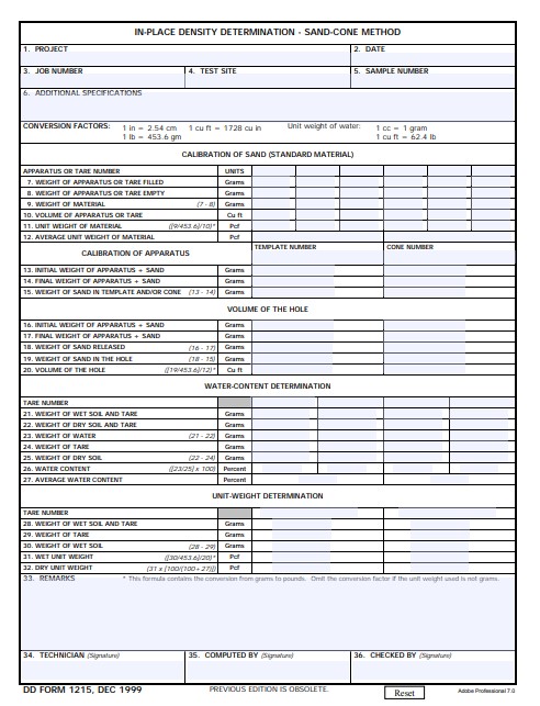 Download dd Form 1215