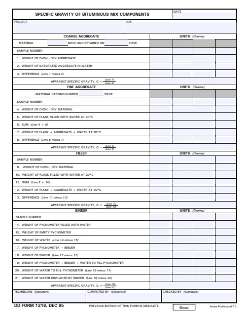 Download dd Form 1216