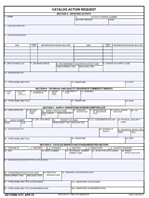 Download dd Form 1277