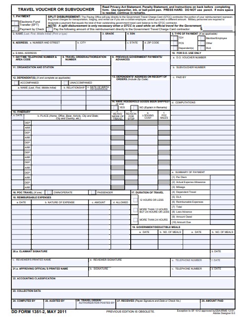 Download dd Form 1351-2