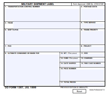 Download dd Form 1387