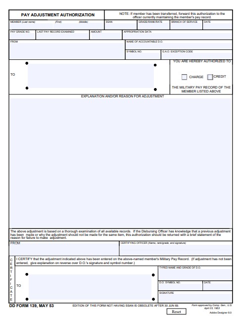 Download dd Form 139