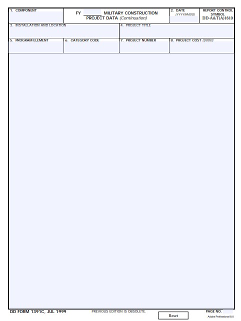 Download dd Form 1391C