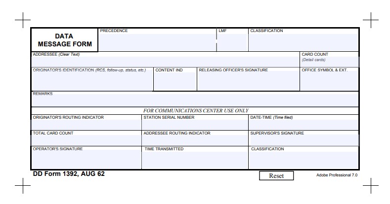 Download dd Form 1392