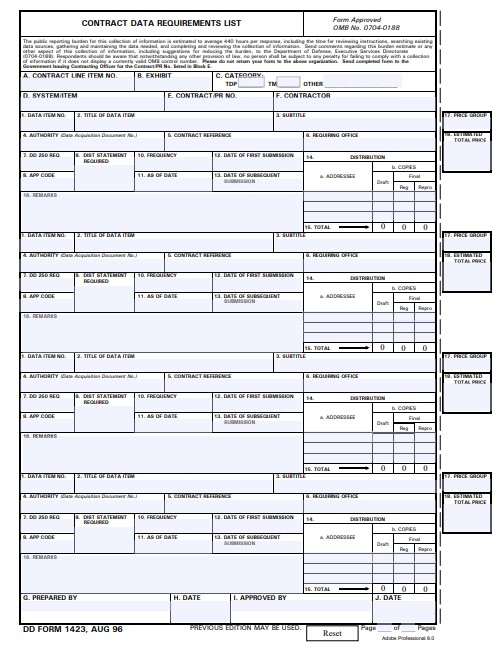 Download dd Form 1423