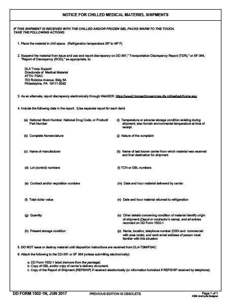 Download dd Form 1502-1N