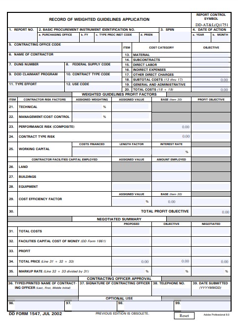 Download dd Form 1547