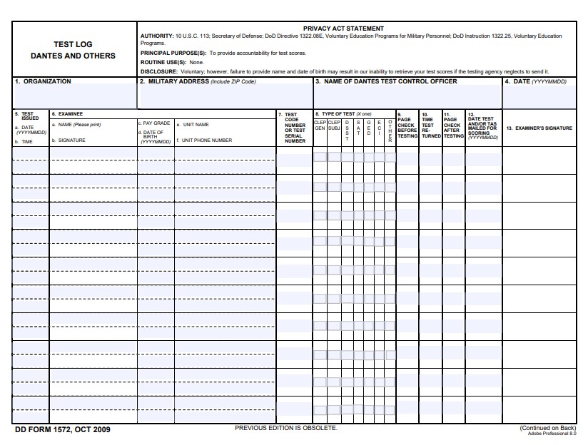 Download dd Form 1572