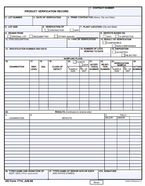 Download dd Form 1714