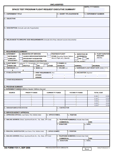 Download dd Form 1721-1