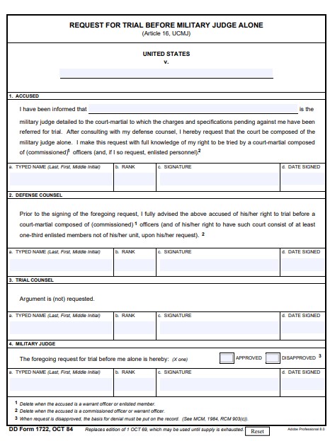 Download dd Form 1722