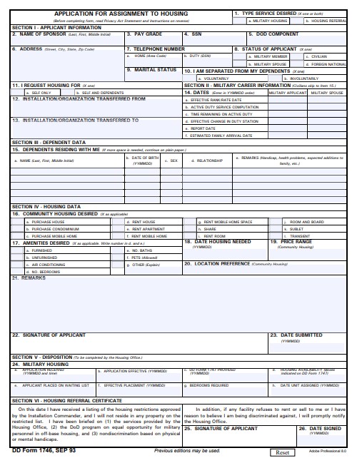 Download dd Form 1746