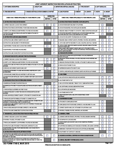 Download dd Form 1748-8