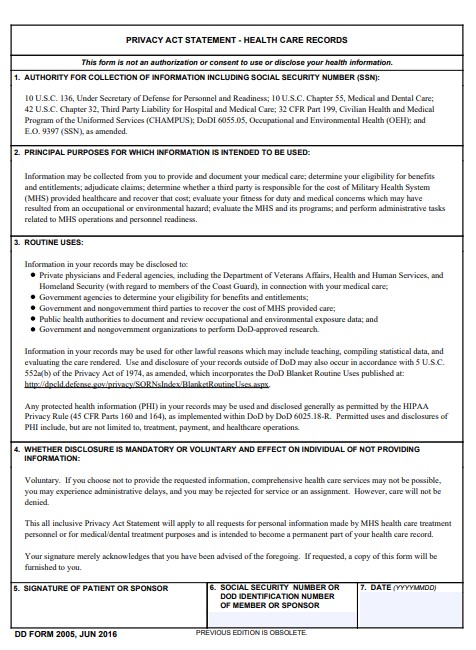 Download dd Form 2005