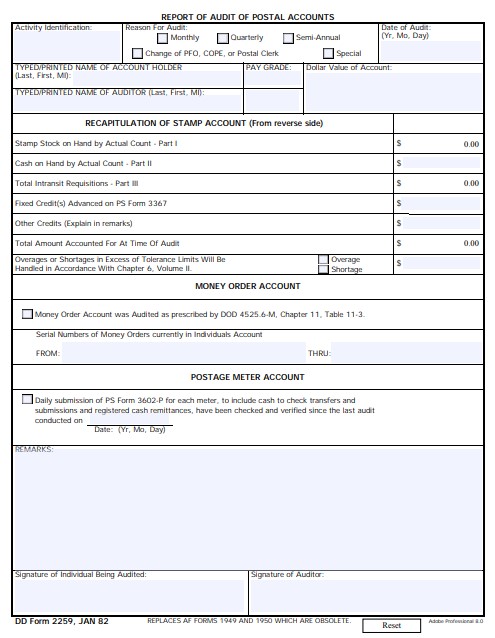 Download dd Form 2259