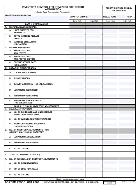 Download dd Form 2338-1