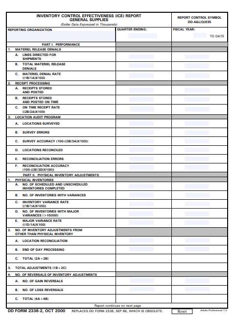 Download dd Form 2338-2