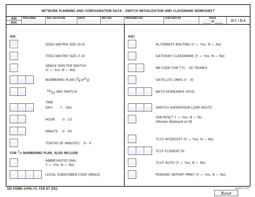 Download dd Form 2490-15