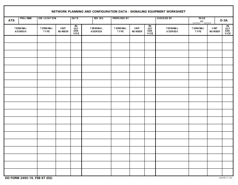 Download dd Form 2490-19