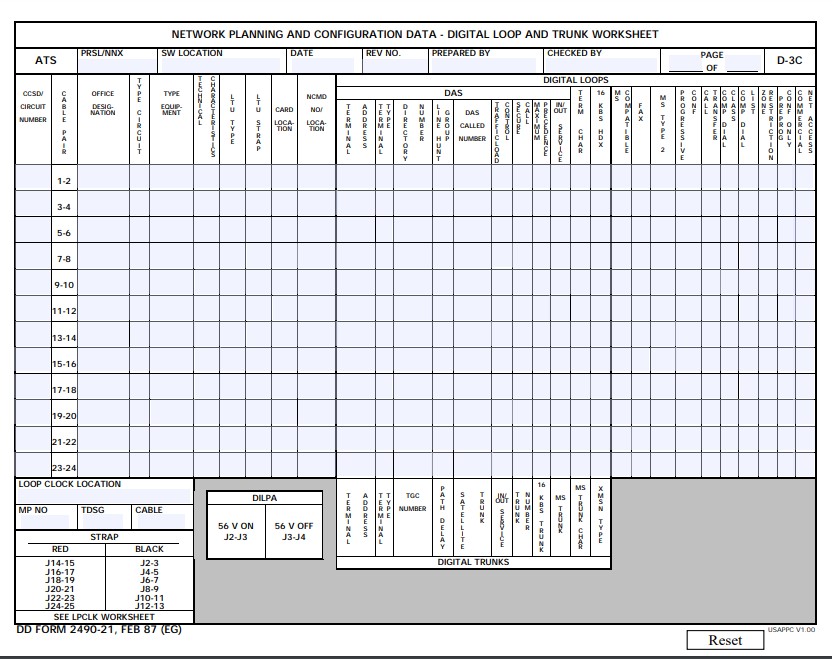 Download dd Form 2490-21