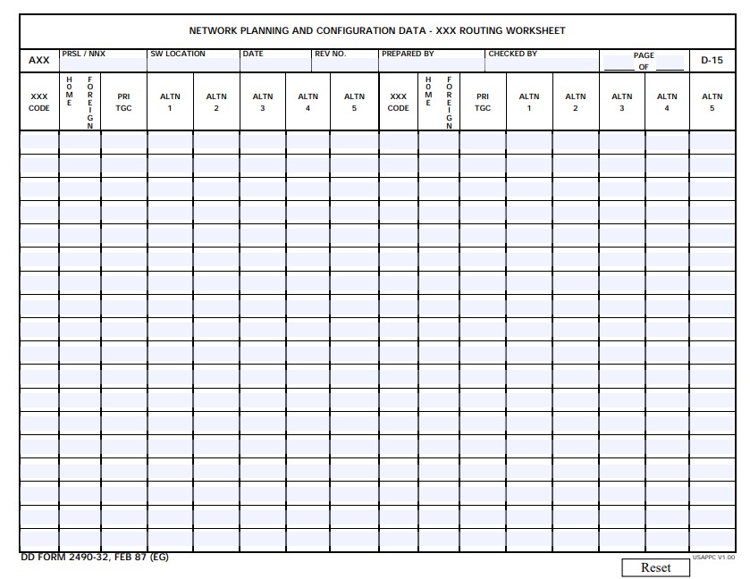 Download dd Form 2490-32