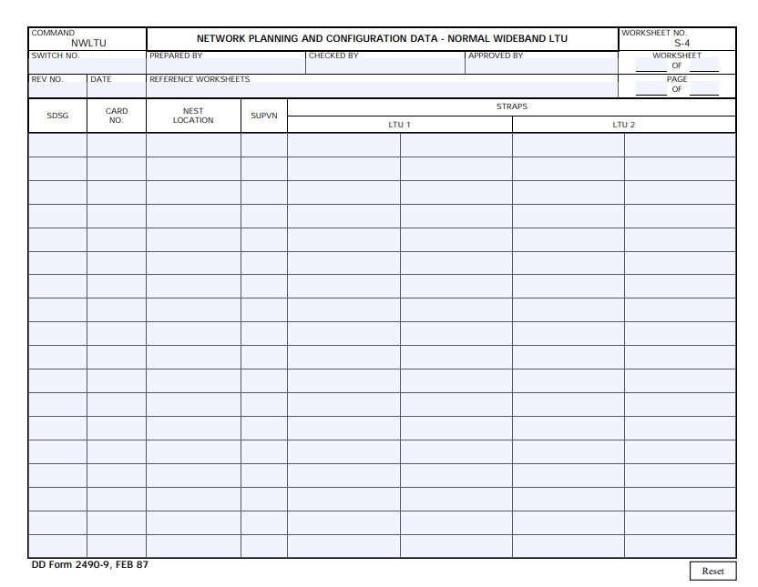 Download dd Form 2490-9