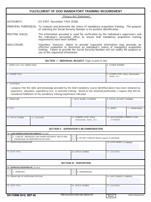 Download dd Form 2518