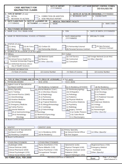 Download dd Form 2526