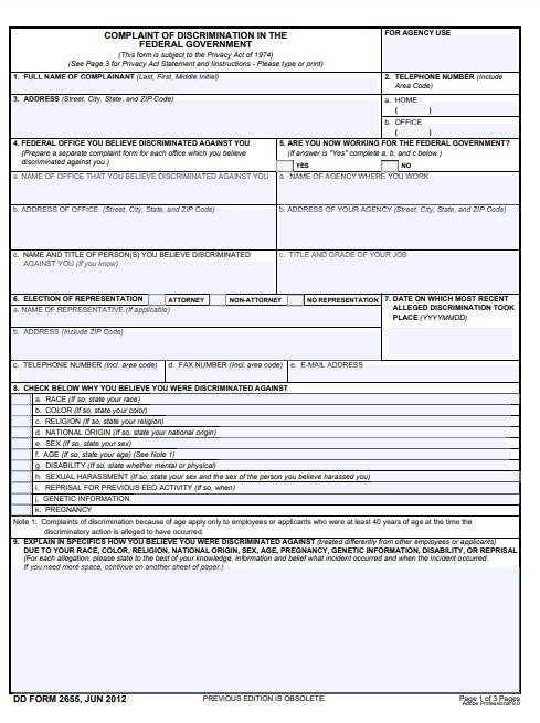 Download dd Form 2655