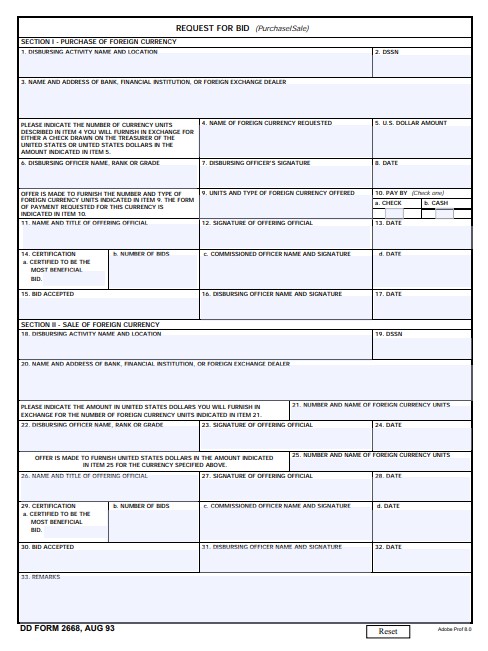 Download dd Form 2668