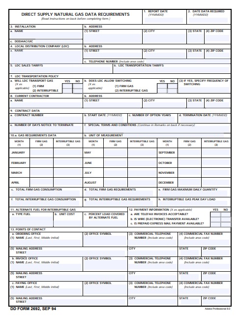 Download dd Form 2692