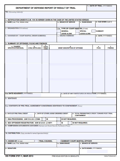 Download dd Form 2707-1