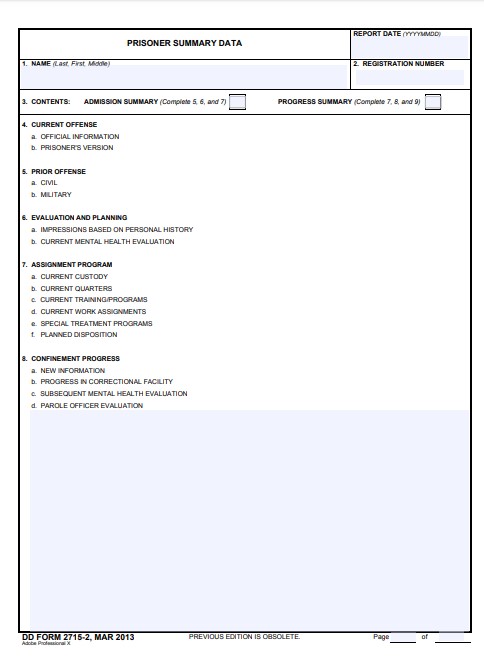 Download dd Form 2715-2