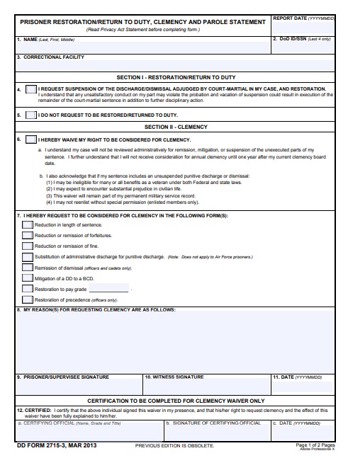 Download dd Form 2715-3