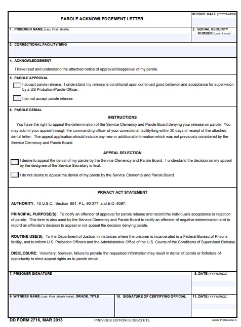 Download dd Form 2716