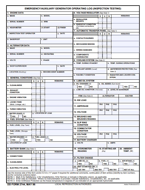 Download dd Form 2744