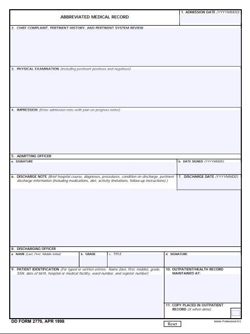 Download dd Form 2770