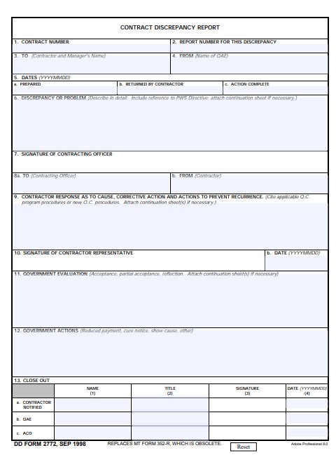 Download dd Form 2772