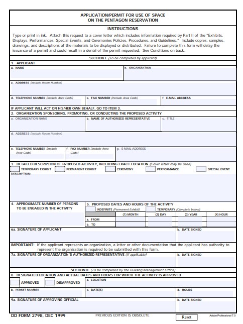 Download dd Form 2798