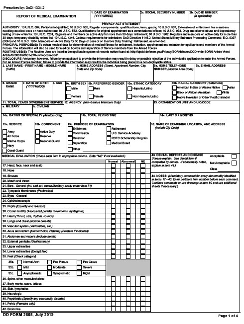 Download dd Form 2808