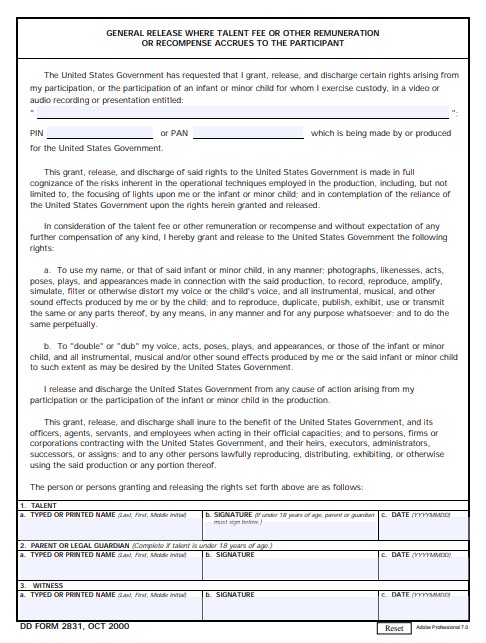 Download dd Form 2831