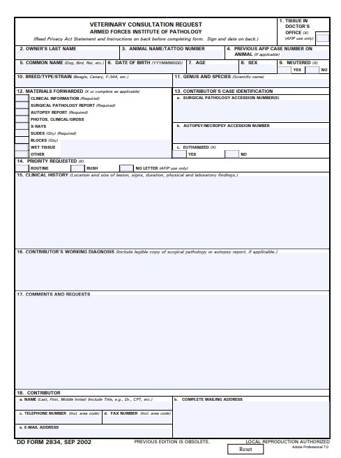 Download dd Form 2834