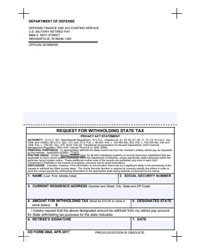 Download dd Form 2868