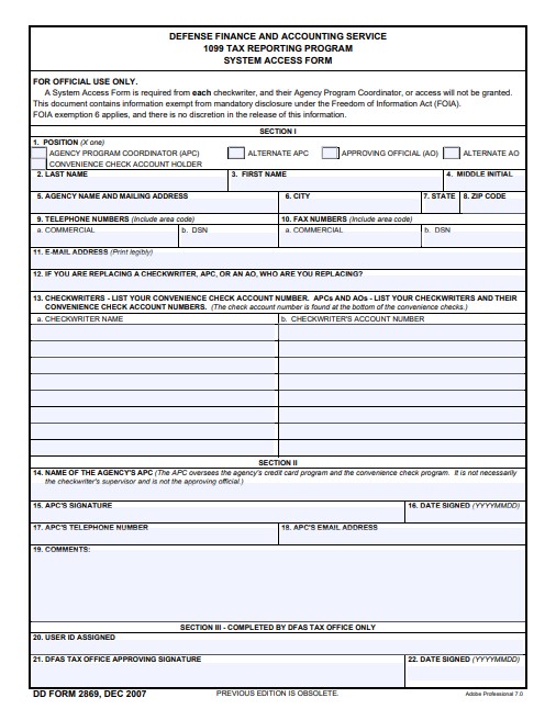 Download dd Form 2869