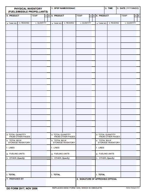 Download dd Form 2917